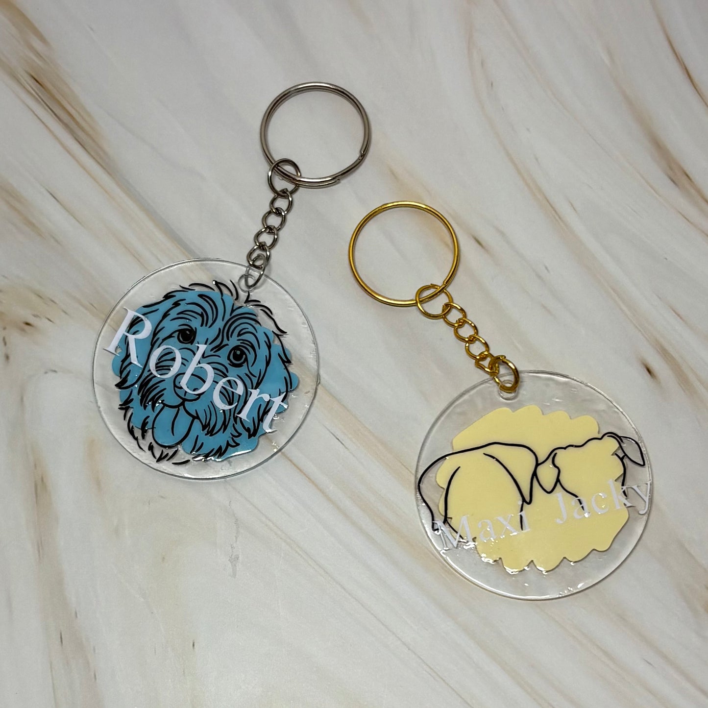 Personalisierter Haustier Schlüsselanhänger