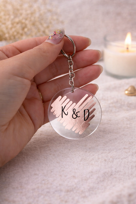 Initial Love - Personalisierter Schlüsselanhänger